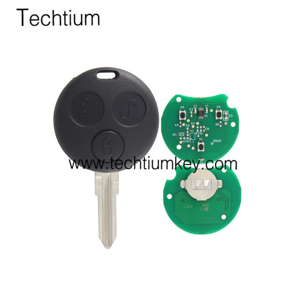 433Mhz 3 button remote key for Mercedes Benz Smart City 2000-2004, Smart ForTwo 2003-2006,Smart Passion 2000-2004, Smart Pulse 2000-2004,Smart Rpadster 2003-2005